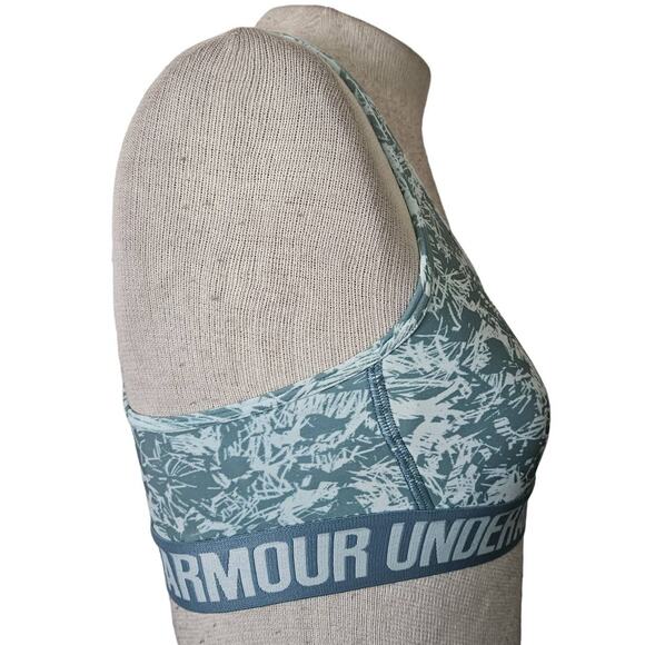 Under Armour Blue Racerback Compression Sports Bra Size Small - Picture 5 of 5